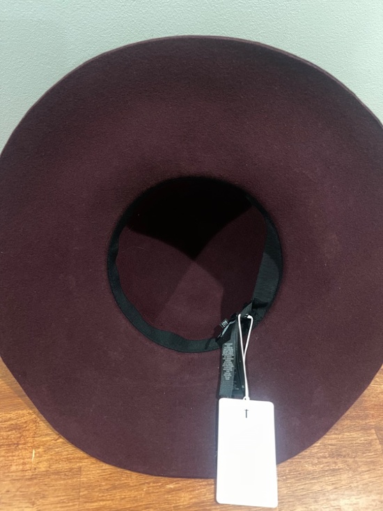 Ted Baker London Feather Pom Floppy Hat Deep Purple 100% Wool NWT main image 11
